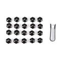 thumbnail image 4 of Tapa De Rueda De Coche Tapa De Tornillo De Neumático Tapas De Tornillo Decorativas Con Abrazadera Negra 17Mm 20 Piezas Cateissary VI006268-00, 4 of 5