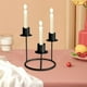 thumbnail image 5 of Portavelas Metálico con Remolinos Dorados para Decoración de Mesa - Soporte de Hierro para Bodas y Cenas, 5 of 6