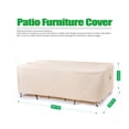 thumbnail image 3 of F&J Outdoors Waterproof Outdoor Table Cover 90"(W)×60"(D)×27.5"(H), 3 of 9