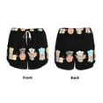 thumbnail image 3 of Pofeuu Little Chef Gnome Print Women's Athletic Shorts Running Workout Shorts Tummy Control Quick Dry Gym Shorts with Pockets Double layer sports shorts-XX-Large, 3 of 7