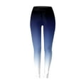 thumbnail image 2 of Gibobby Pantalones térmicos para mujer Leggings para mujer con estampado degradado, informales, cómodos, para el , pantalones para botas(Azul oscuro,CH), 2 of 4