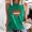 Green, variant on Plus Size Tank Tops for Women under $10 Round-Neck Sleeveless Baseball Loose Printed Pullover Tops Gray S