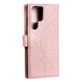 thumbnail image 3 of Wallet Case Compatible with Samsung Galaxy S24 Ultra PU Leather, Mandala Flower Floral Embossed Stand Feature with Wrist Strap and 3-Slots ID & Credit Cards Pocket Magnetic Clasps - Rosegold, 3 of 7