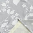 thumbnail image 2 of Home Soft Things Printed Microfiber Curtain - Birdsong 2 Piece Set - Grey - 60" x 84", 2 of 7