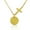 Yellow, variant on 925 Sterling Silver Circle Latin Cross Religious Womens Pendant Necklace
