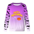 thumbnail image 4 of EHQJNJ Chandails en Molleton à Col Rond pour Femmes Chandails en Molleton Doux d'Automne pour Femmes Pull Imprimé Col Rond Manches Longues Chandails en Molleton pour Femmes avec Motifs, 4 of 4