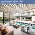 thumbnail image 4 of Depuley 20" Waterproof Outdoor Ceiling Fan with Light - IP44 Plug-in, Remote/App Control, 6-Speed White for Gazebo, Patio, Pergola, 4 of 8