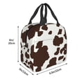 thumbnail image 3 of Disketp Brown Cow for Insulated Lunch Bag for Women and Men, Perfect for Work, Hiking, Picnic, 3 of 8