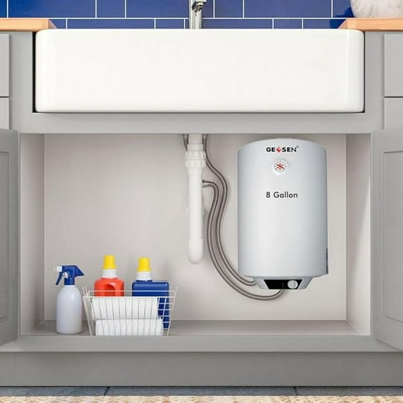 Electric Hot Water Heater, 10 Gallon Storage RV TR Endless Trailer Indoor Waterproof Shower Water Heater Compact Point-of-Use, Bathroom Shower (10 Gallon)