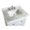 thumbnail image 5 of Eleanor 30" Bathroom Vanity with White Cabinet and Carrara Marble Top, 5 of 7