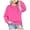 Hot Pink, variant on Wonitaaizi Girls Sweatshirts Pockets Teens Sweatshirt Long Sleeve Crewneck Pullover Tops Fall (11-12 Years,Red)