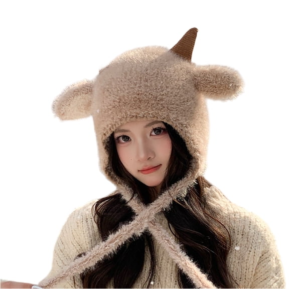 Unisex Satin Lined Winter Beanie for Women Men Silky Lining Slouchy Skull Cap Knitted Cuffed Skiing Knit Hat