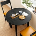 thumbnail image 6 of HOMOOI 3 Piece Round Dining Table Set with Cushioned Chairs for Dining Room, Kitchen, Small Spaces, 6 of 9