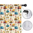 thumbnail image 4 of Blackout Kids Curtains,Cartoon Construction Vehicles Stop Signs Childrens Insulated Curtains Set Of 2,Bedroom Essentials,Toddler Room Decor 42"x54", 4 of 5