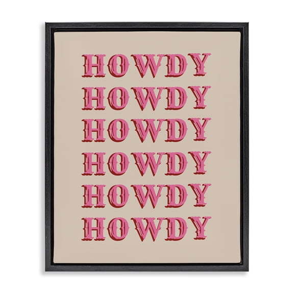 Stupell Industries Bohemian Black Floating Frame Canvas Art, 17 x 21, by CAD Designs