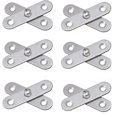 thumbnail image 1 of Bisagra pivotante de 6 piezas, puerta pivotante de 360 ​​grados, bisagra pivotante de acero inoxidable, accesorio para puerta o ventana del hogar, gabinete, Etc., 1 of 5
