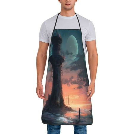 

Sunrise By The Sea unisex apron No shrinkage no wrinkle waterproof