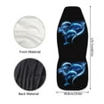 thumbnail image 7 of Uourmeti Blue Ocean Dolphin Love Heart Print Car Seat Covers for Front Seat Breathable Bucket Seat Protector Cushion Covers Universal Fit Cars Truck Suv Van Cute Car Interior Decor(2 Pack), 7 of 7