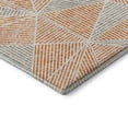 thumbnail image 4 of Addison Rugs Mayfield Washable Transitional Geometric Orange Round Rug, 8' x 8', 4 of 5
