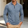 thumbnail image 2 of Sweatshirt for Men Washed Long Sleeve Shirt Hoodless Casual Pullover Top for Daily Outfits Tops, 2 of 8