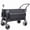Black+ Gray, variant on Multi-Functional Push-Pull Folding Wagon Cart with Rotating Handle & Canopy, 9"x4" Beach Tires for Camping & Beach, Load Capacity 480lbs, 300L Large Capacity for Transport, Groceries, Outdoor Use