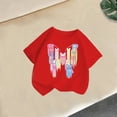 thumbnail image 4 of Gunia Little Girls T Shirts Cute Butterfly Graphic Short Sleeve Fashionable Casual Summer Stylish Everyday Tee Soft Blend Shirts For Kids Tops Red 6-8 Years, 4 of 5
