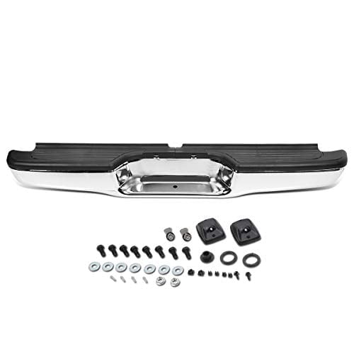 DNA Motoring ZTL-Y-0122 Chrome Finish Carbon Steel Rear Step Bumper Compatible with 1995-2004 Tacoma