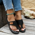 thumbnail image 4 of Modisza Flat Sandals for Women and Men 2026 Beach Toe Ring Sandal Comfortable Breathable Mesh Slide Shoes with Arch Support Black 6, 4 of 8