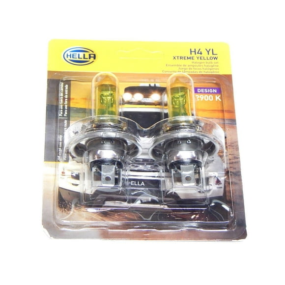 Foco H4 YL 60/55 Watts 2 Focos Hella Design Xtreme Yellow