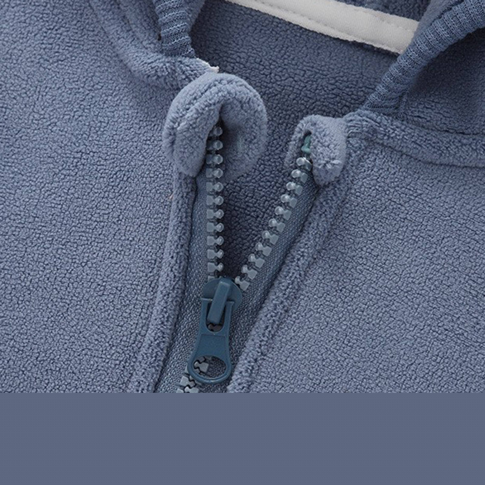 thumbnail image 5 of Spazoro Toddler Girls Jackets, Zipper Fall Winter Hooded Long Sleeve Warm Coats for Child Girls Boys Blue Size 1-2T, 5 of 7