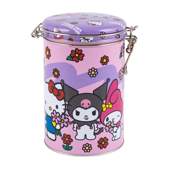 Hello Kitty and Friends Pink and Purple Round Lock Top Canister, 87401