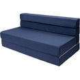 thumbnail image 1 of Cómodo sofá cama plegable de espuma viscoelástica para el hogar (azul, tamaño Queen),Azul, 1 of 2