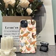 thumbnail image 4 of Case Compatible with iPhone 14 Plus, Scratch Resistant Hybrid Double Layer Hard Shell, Flower Chicken, 4 of 6