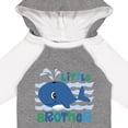 thumbnail image 4 of Inktastic Whale Little Brother Boys Long Sleeve Baby Bodysuit, 4 of 5