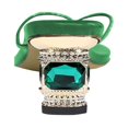 thumbnail image 4 of XYD Women Bling Thong Crystal Block Low Heel Sandals Flip Flops Round Open Toe Slip On Casual Dressy Shoes Size 10 Green, 4 of 4