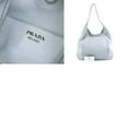 thumbnail image 5 of Pre-Owned PRADA handbag leather light grey ladies 1BC013 r10378g (Good), 5 of 5