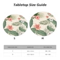 thumbnail image 7 of YFYANG Round Fitted Table Cloth, Waterproof Tropical Plant Flower Pattern Polyester Table Cover, Indoor Outdoor Decorative Tablecloths with Elastic Edge, 7 of 7