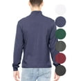 thumbnail image 3 of Stretch Is Comfort Men's Cotton Mock Neck Cuffed Long Sleeve Top |Adult Small- 4x, 3 of 6