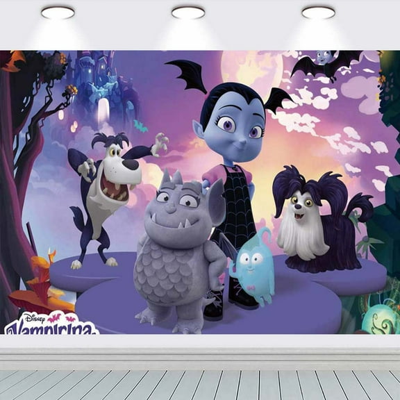 Vampirina Backdrop school Taspestry Wall Decor Banner Party Supplies Poster Birthday Decorations Background for Photography Taspestry