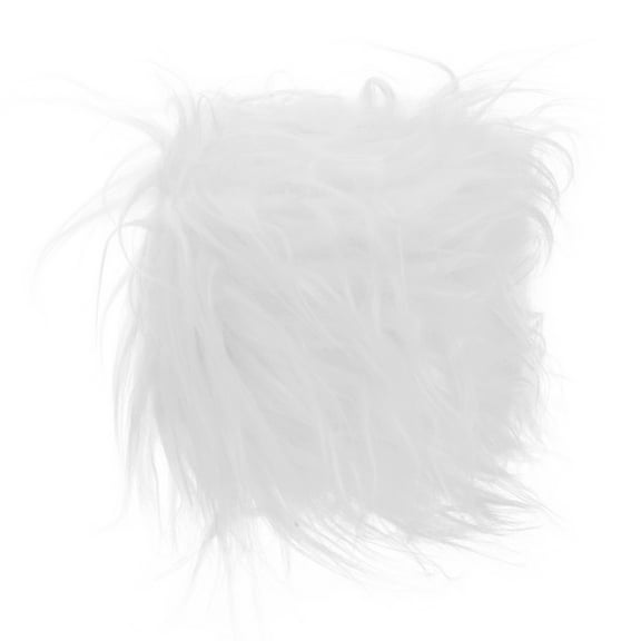 LEORX Faux Fur Fabric White Polyester Soft Fabric 1 Roll For Christmas Stocking Making