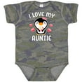 thumbnail image 3 of Inktastic I Love My Auntie with Cute Penguin and Hearts Girls Baby Bodysuit, 3 of 5