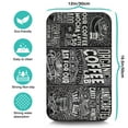 thumbnail image 6 of Artistic Coffee House Chalkboard Dish Mat Absorbing Coffee Mat Folding Bar Mats for Kitchen Counter (19.5x12in,Set Of 2), 6 of 7