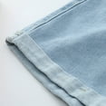 thumbnail image 6 of Conairie Blue Jean Shorts for Women Baggy Stretchy High Waisted Denim Shorts Comfort Summer Distressed Trousers with Pockets L, 6 of 9