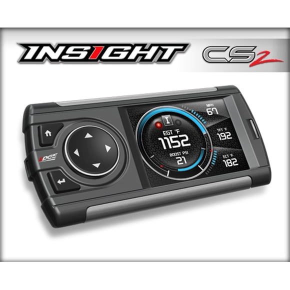Edge Performance Gauge/Monitor 84030 Performance Gauge/Monitor; Insight CS2; Displays Dozen of Engine Parameters; With Performance Calculator; Reads and Clears Diagnostic Trouble Codes; Black