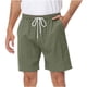 thumbnail image 2 of pstuiky Pantalones cortos para hombre, Pantalones cortos de verano para hombre, informales y cómodos, con bolsillo y cintura elástica y cordón ajustable. Pantalones cortos cargo, 2 of 6