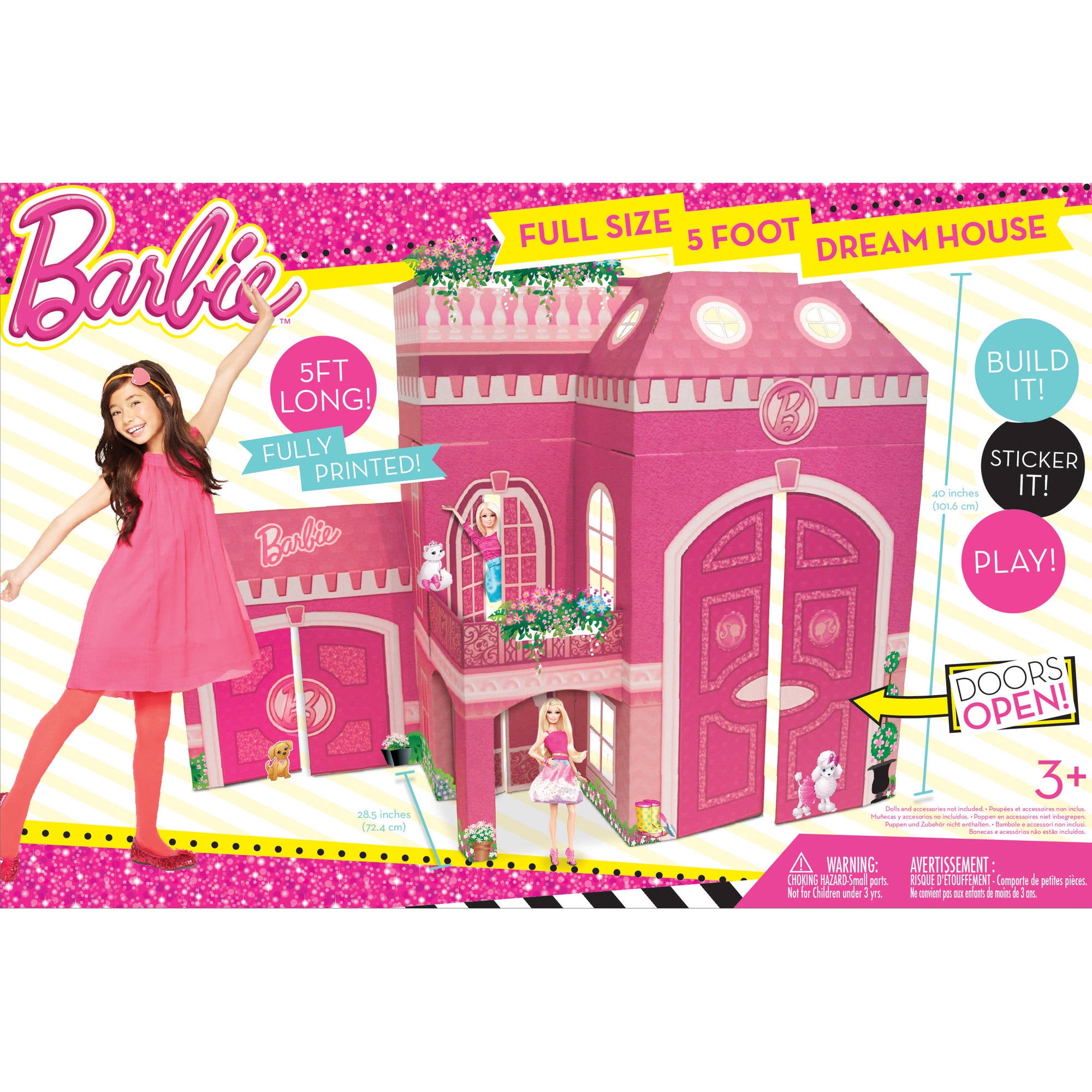 barbie dream house size