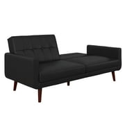 Better Homes & Gardens Nola Modern Futon, Camel Faux Leather