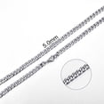 thumbnail image 1 of Jiayiqi, collar de cadena de cuerda de 2mm-7mm, gargantilla resistente al agua que nunca se decolora, joyería para hombres y mujeres, cadenas de Color plateado, regalo Tan Jianjun unisex, 1 of 2