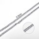 thumbnail image 1 of Jiayiqi, collar de cadena de cuerda de 2mm-7mm, gargantilla resistente al agua que nunca se decolora, joyería para hombres y mujeres, cadenas de Color plateado, regalo Tan Jianjun unisex, 1 of 2