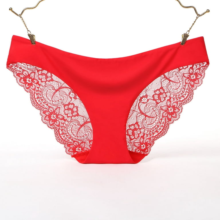 Red, Women's Thong Panties